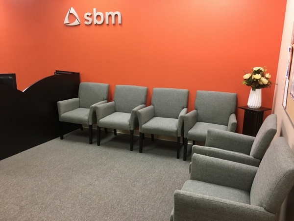 small modern waiting room